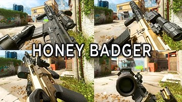 All Honey Badger ANIMATIONS Showcase in Modern Warfare 2 (Standard & Sleight of Hand Reloads)