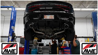 Turn your Hellcat Charger into a LOUD MONSTER👿 with AWE Track Exhaust!