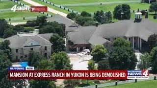 Mansion at Express Ranch in Yukon is being demolished