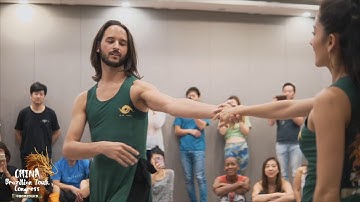 Jeremy, Brenda, & Anderson dance Brazilian Zouk (Shanghai 2019)