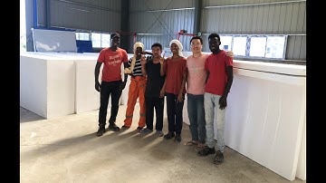 How to produce EPS foam board/ Automatic EPS Board Machine Production Line