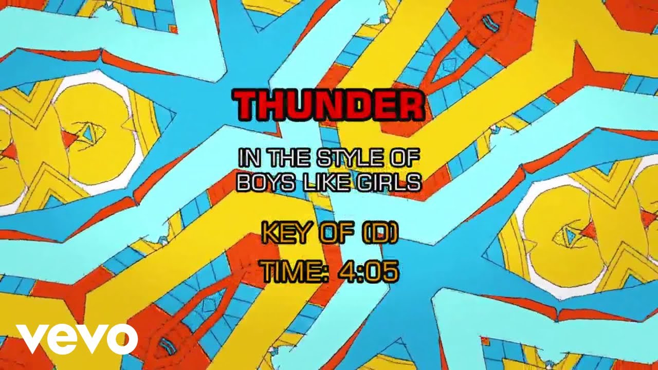 Boys Like Girls Thunder (Karaoke) YouTube