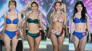 「4K세로영상」❤ 안볼수가 없다!  모델의 비키니 룩북 촬영현장 Lovely Bikini Outfit❤  深圳内衣展  (7号馆）