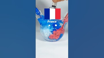 Mixing FLAG Colors to Create a New Color || 4K✨ #SatisfyingArt #flags #satisfying #countries #shorts