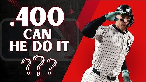 Chasing History! Can Aaron Judge Hit .400 for the season?