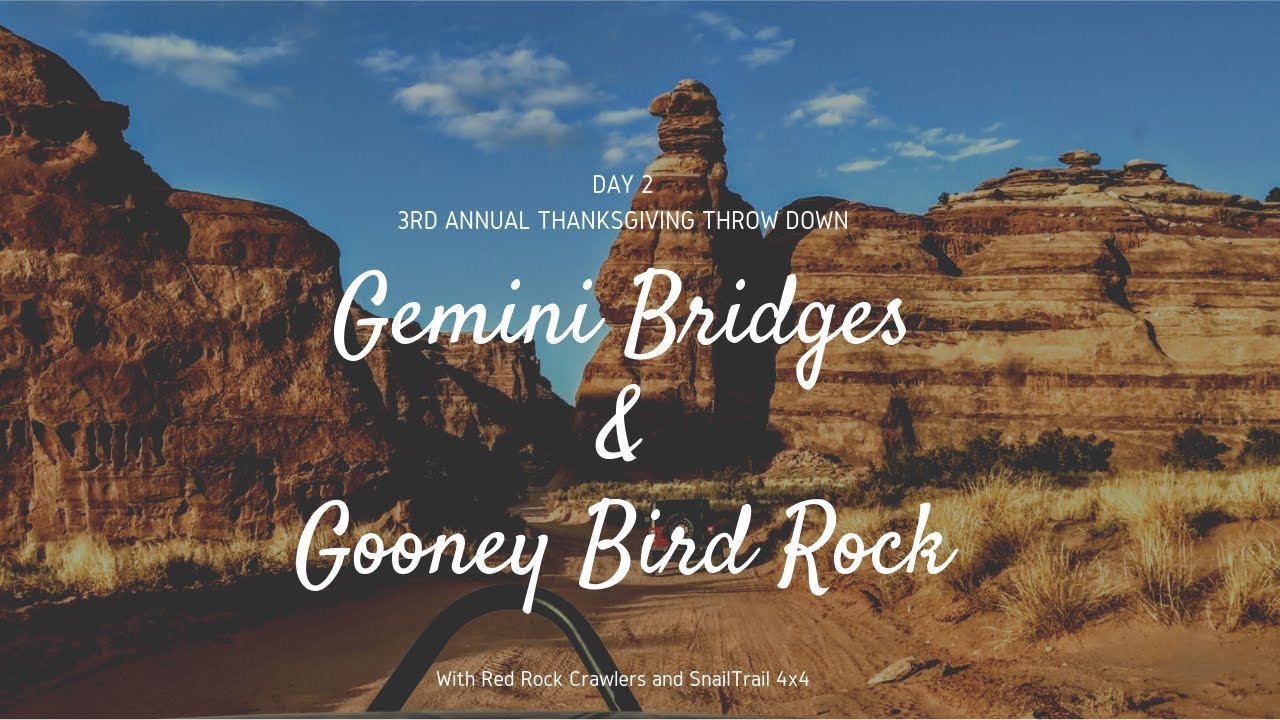 Gooney Rocks Gemini Bridges & Gooney Bird Rock in Moab: Day 2 - YouTube