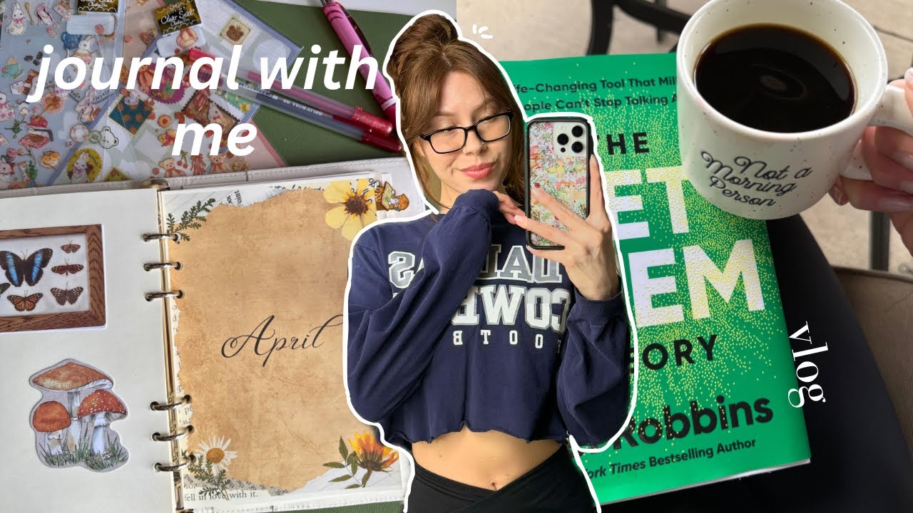 Vlog Journal a journal vlog โหเฟ | my journaling process + new pages (beginner ...