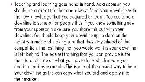 Building a Downline -- 4 Secrets on How