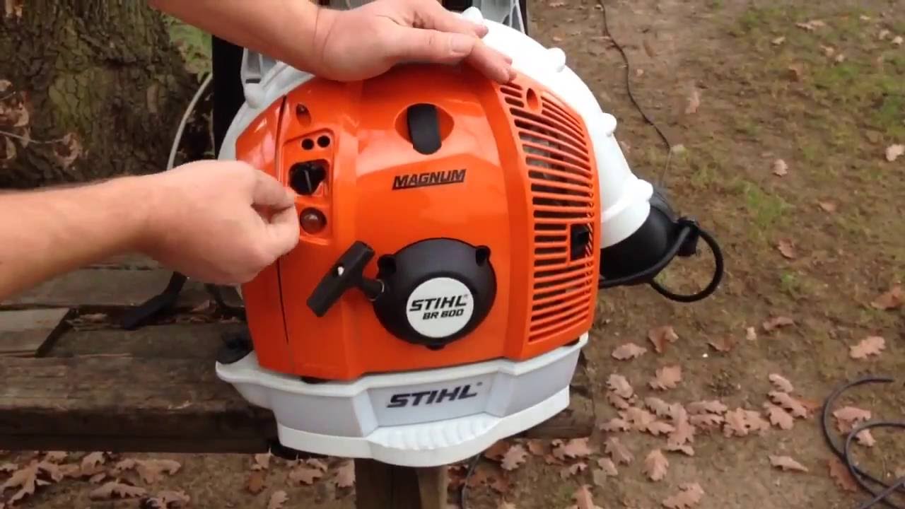 STIHL BR 600 Magnum Start - YouTube