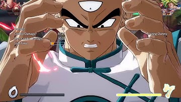 DBFZ - ToD - Bluku corner spark ki blast loops w/ Goku & Tien