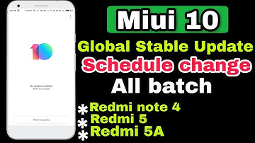 MIUI 10 Stable Update November Schedule || 2nd & 3rd Batch Devices
