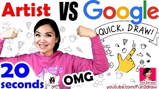 Artist VS Google Ai | Quick, Draw! ❤ Fun Art! | Mei Yu - Speed Drawing Art Challenge Profile