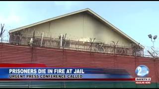 PRISONERS DIE IN FIRE AT JAIL