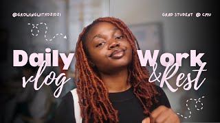 Graduate School Vlog #1: Life at Carnegie Mellon University | Fall Semester, Work & Rest