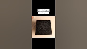 This happens when you vibrate salt at high frequencies #shorts