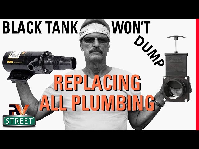RV Black Tank Plumbing Needs Rebuild • It's FULL of WASTE • Now