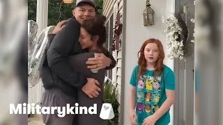 Flower 'delivery Man' Is Army Dad In Disguise | Militarykind Flower 'delivery Man' Is Army Dad In Disguise | Militarykind