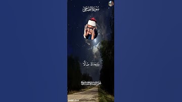 أَلَمۡ يَجِدۡكَ يَتِيمٗا فَ‍َٔاوَىٰ [ سورة الضـحى , ٦ - ٨ ] - محمد صديق المنشاوي  #قرآن