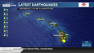 No tsunami threat following 4.6-magnitude quake off East Coast of Hawaii Island 4 5 Earthquake Rattles Hawaii Island No Tsunami Threat
