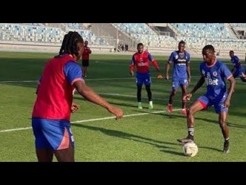 Simba Wakiwa Mazoezini Kuelekea Mechi Yao Na Petro Atletico De Luanda