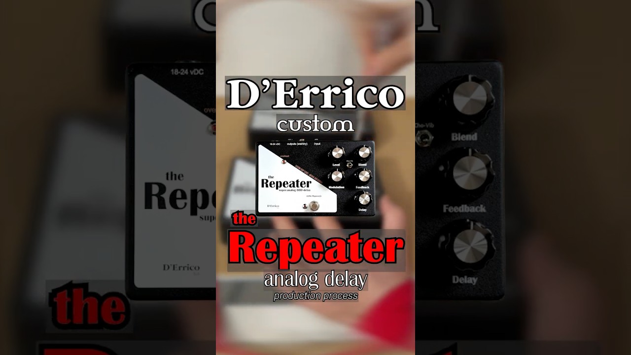 D'Errico Custom - REPEATER analog delay (construction process) auf YouTube ansehen D'Errico Custom - REPEATER analog delay (construction process) auf YouTube ansehen
