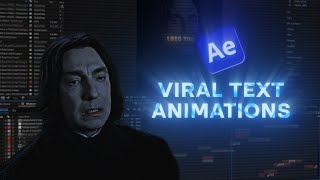 VIRAL Text Animations | After Effects Tutorial
