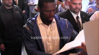 50 Cent - Signing Autographs At The World War Z Premiere In Nyc