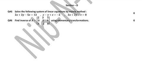 PSEB September Exams 2022 Maths Class 12 Section D Solutions| Scholar Tutorial