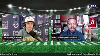 WDBK's Ast. Sports Director Jarrett George x Emory Hunt of CBS Sports / FB Gameplan