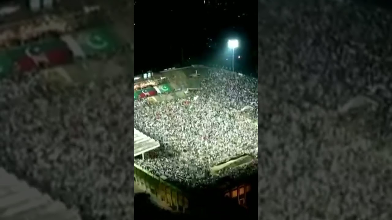 # Imran Khan Jalsa Video # Hockey Stadium Jalsa