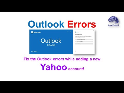 Outlook Error - Yahoo - Something went wrong - We couldn’t log on… (POP/IMAP) server