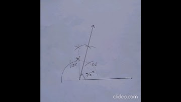 how to construct a 75-degree angle using compass l 75° angle. #geometry #construction