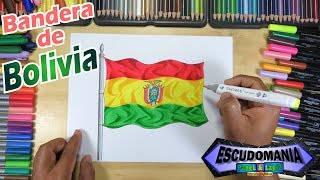 Dibuja y pinta la Bandera Nacional de Bolivia