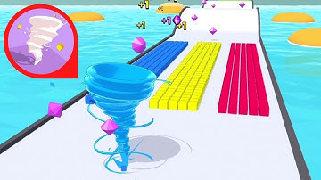 Crazy Tornado Colors - All Levels Gameplay Android, iOS (Levels 1-6)