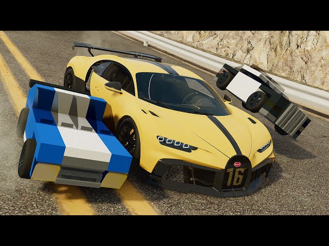 BATIDA DE CARRO LEGO A 299KM/H // BEAMNG DRIVE #beamng