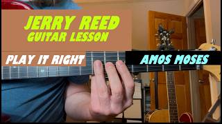 Amos Moses by Jerry Reed guitar lesson. Tablature, Chords, Lyrics & more links in the Description