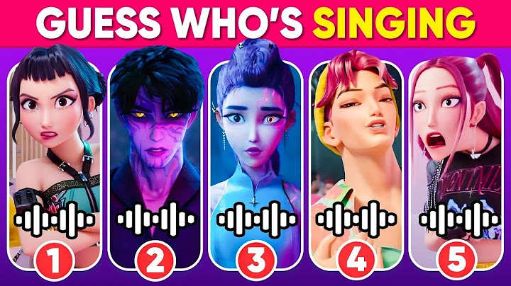 Guess Who's   Singing from Kpop Demon Hunters  Movie Character ~ Juni, Rumi, Mira, Joey, Gwi-Ma