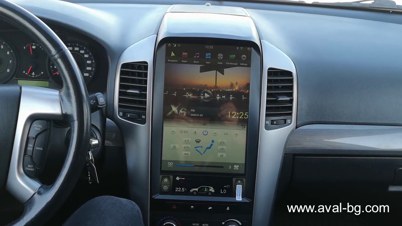 13.6" Tesla Style Android multimedia in Chevrolet Captiva