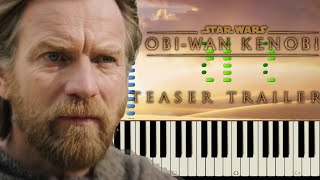 Obi-Wan Kenobi - Teaser Trailer | Duel Of The Fates / Battle Of The Heroes(Piano Tutorial+Partitura)