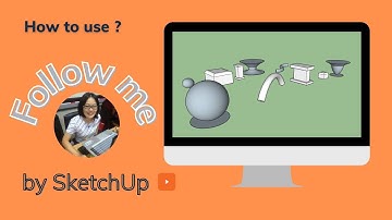 การใช้คำสั่ง follow me ใน SketchUp (ครูสมรัก ปริยะวาที)
