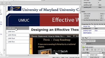 Best Dreamweaver Tutorials: Final Project Part 5