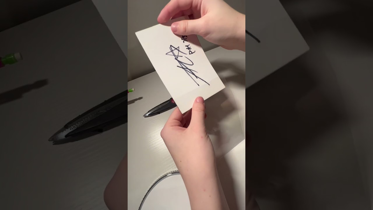 frame for my signed keeho postcard! 