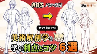 【やって良かった！】美術解剖学を学ぶ利点とコツ６選【 You can do it too! 6 Tips for learning art anatomy】