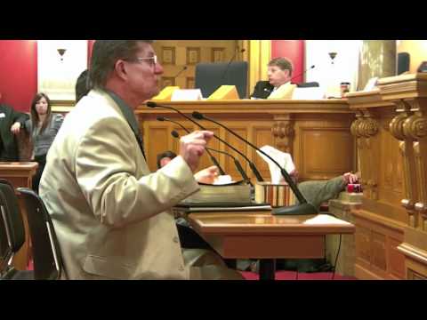 Pastor Roger Anghis at Colorado Senate committee h...