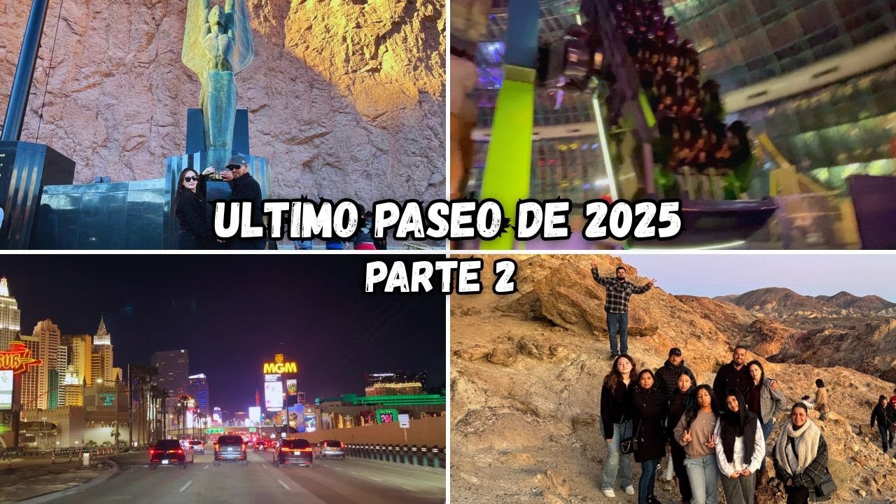 Ultimo paseo de 2025! (parte 2) + las vegas + circus circus + hoover dam + calico
