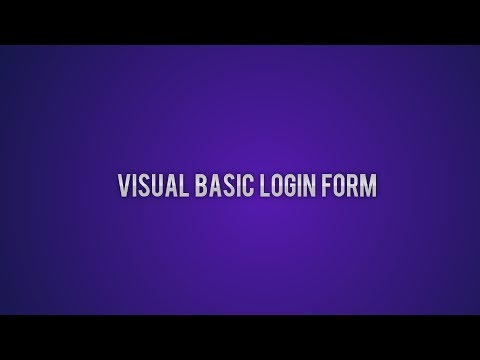 Visual Basic Tutorials - 1 - Login Form