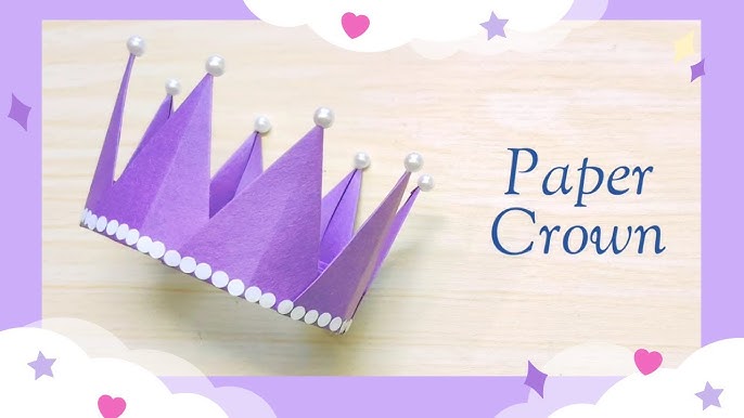 How to make a crown out of paper (no glue!) 