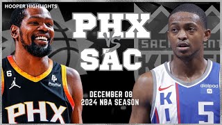 Phoenix Suns vs Sacramento Kings Full Game Highlights | Dec 8 | 2024 NBA Season