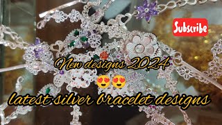 রুপোর ব্রেসলেট ডিজাইন | Latest Silver Bracelet Designs For Ladies | New Collection 2024 |