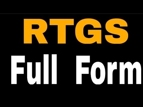 RTGS Full Form ( RTGS का पुरा नाम ) - YouTube